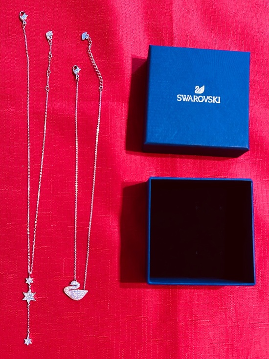 Swarovski Jewelry - SWAROVSKI Crystal Necklace Bundle | Iconic Swan & Star Drop Necklaces Set